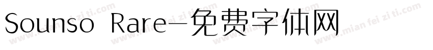 Sounso Rare字体转换